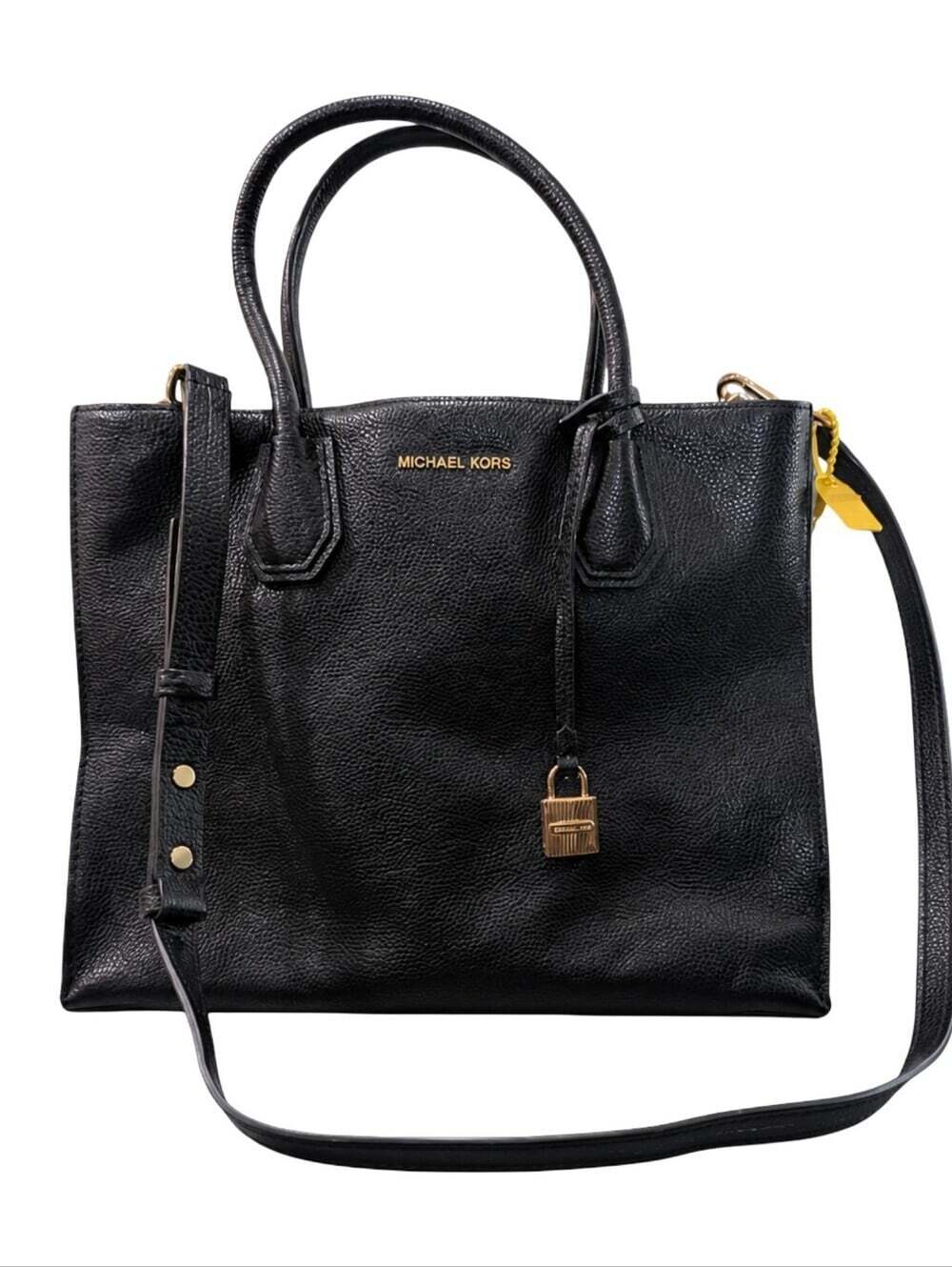Authentic Michael Kors Mercer tote in black pebbled leather